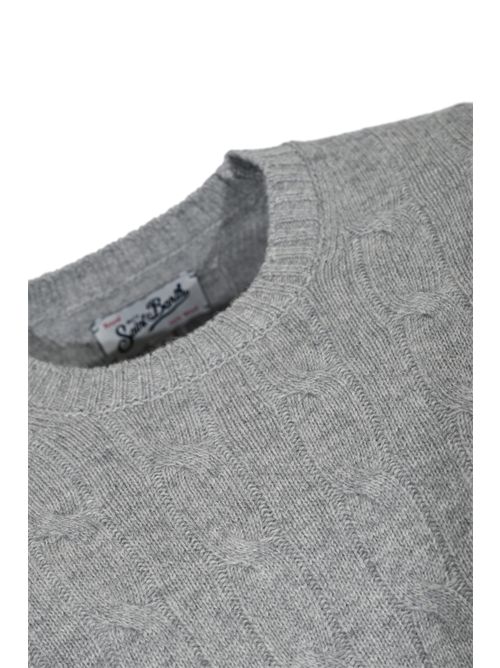 Maglione Regent Braid a trecce in lana Grigio Mc2 Saint Barth | REGE00700035I